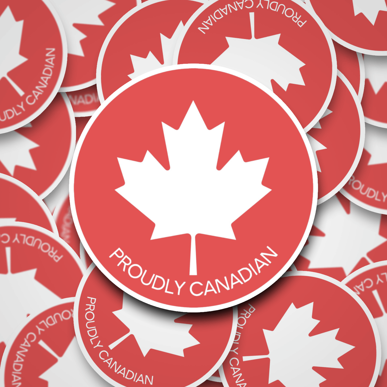 Proudly Canadian Maple Leaf Vinyl Sticker – Stronger Together! 🇨🇦 (FREE Lettermail shipping)