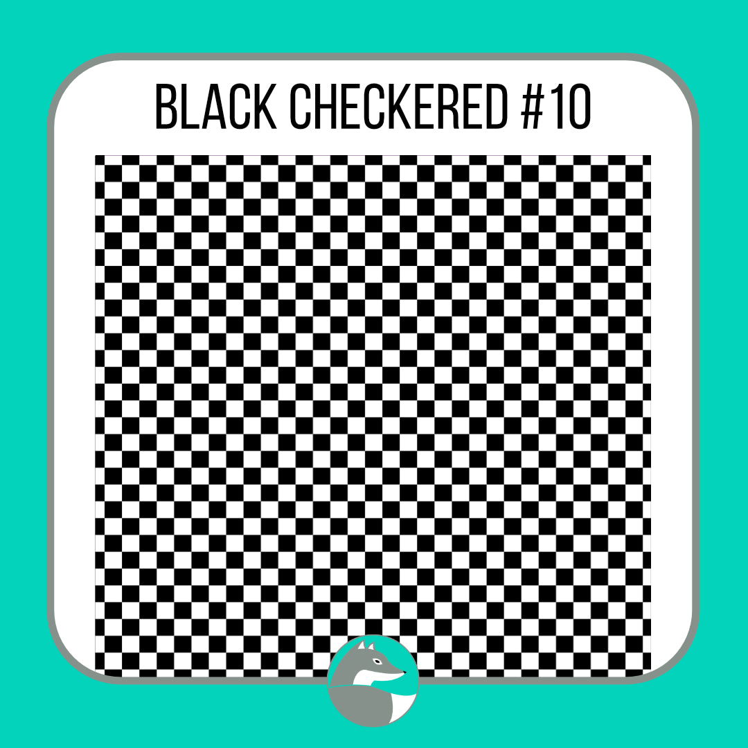 Black Checkered Collection - Silver Fox Vinyl