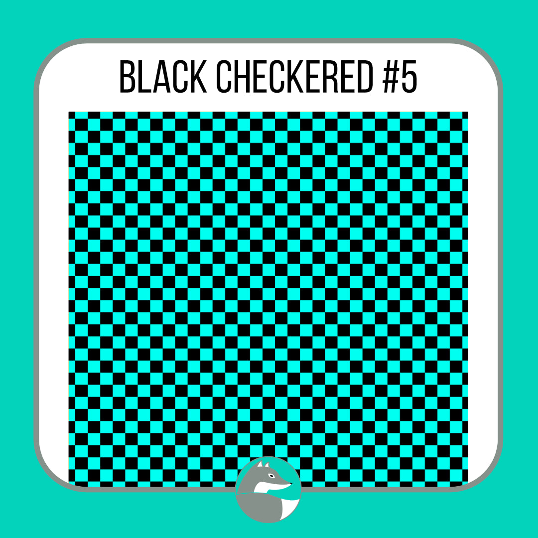 Black Checkered Collection - Silver Fox Vinyl
