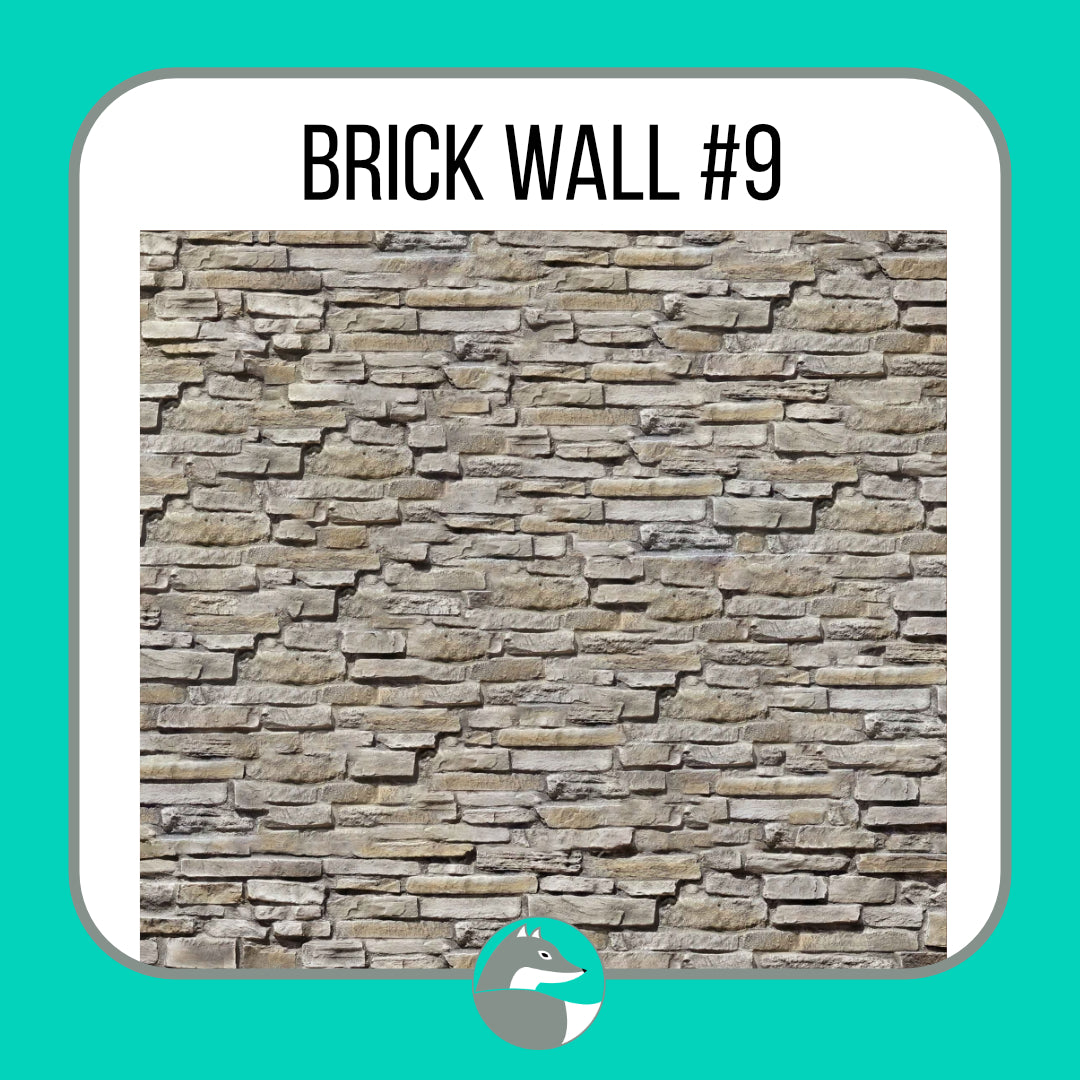 Brick Wall Collection (not seamless) - Silver Fox Vinyl