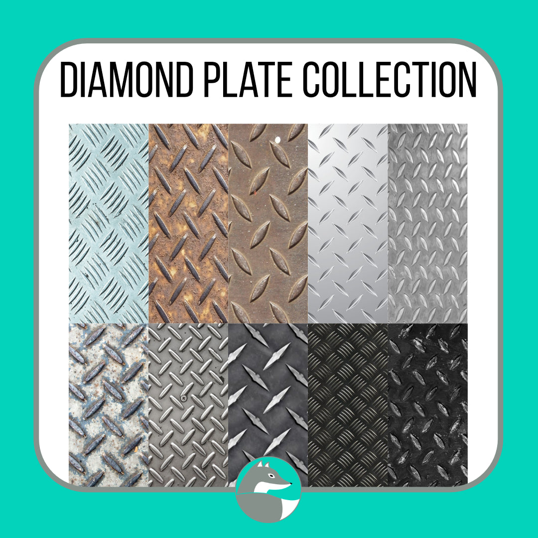 Plate Collection Point Diamond Plate Collection (not seamless)