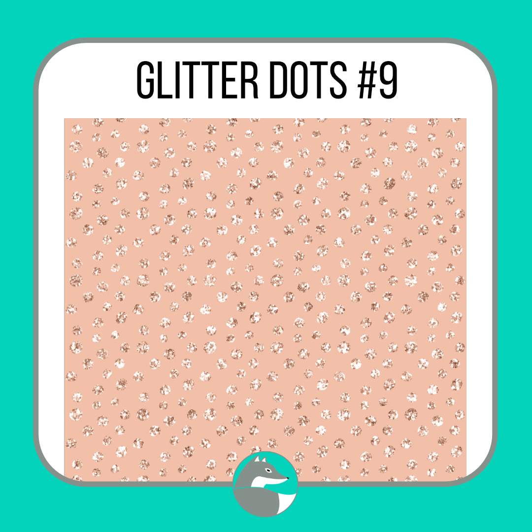 Glitter Dots Collection - Silver Fox Vinyl