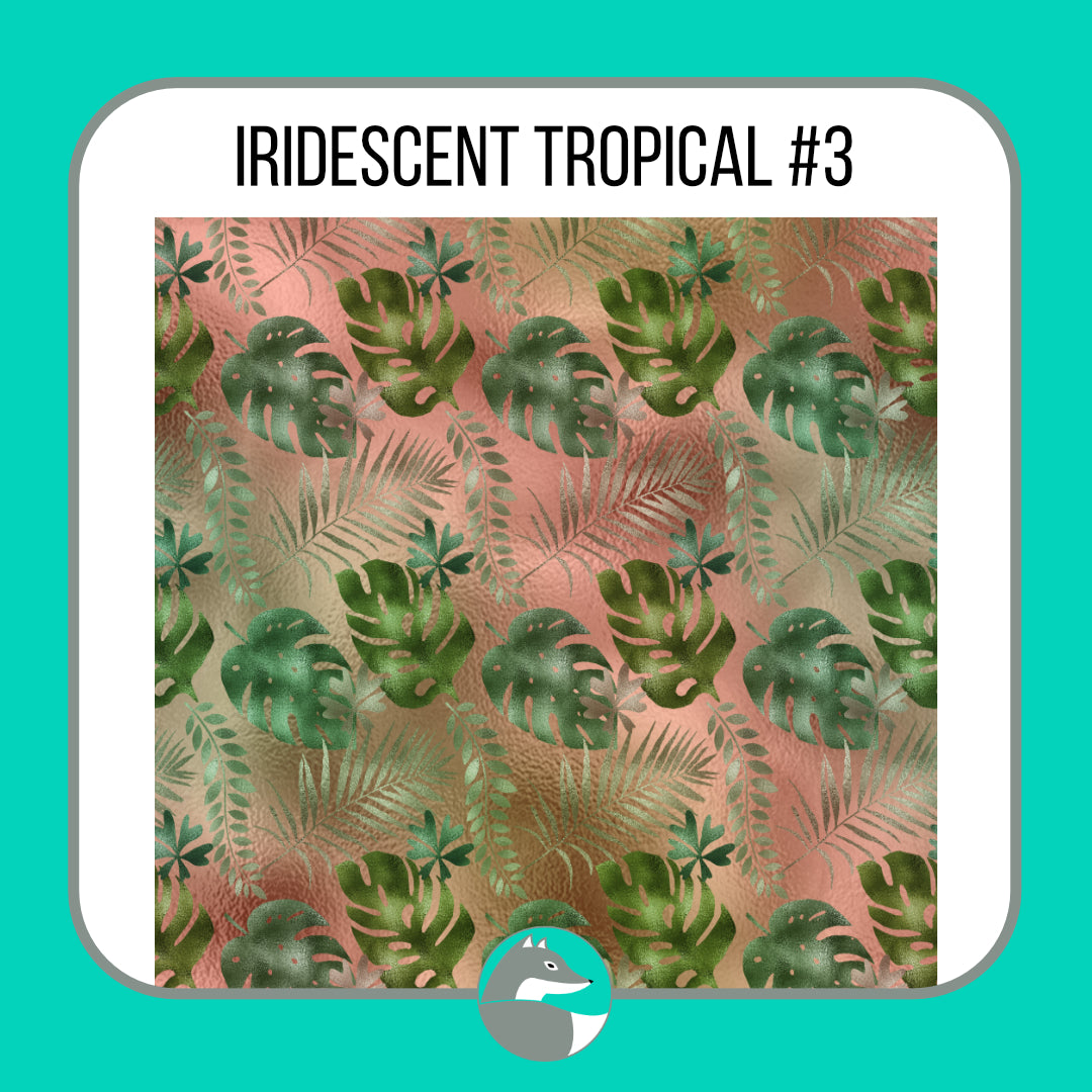 Iridescent Tropical Collection - Silver Fox Vinyl