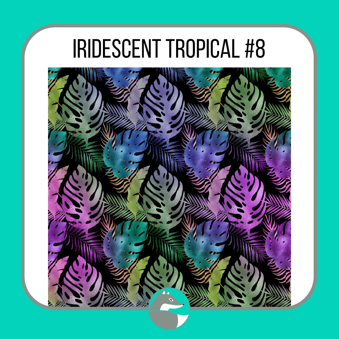 Iridescent Tropical Collection - Silver Fox Vinyl