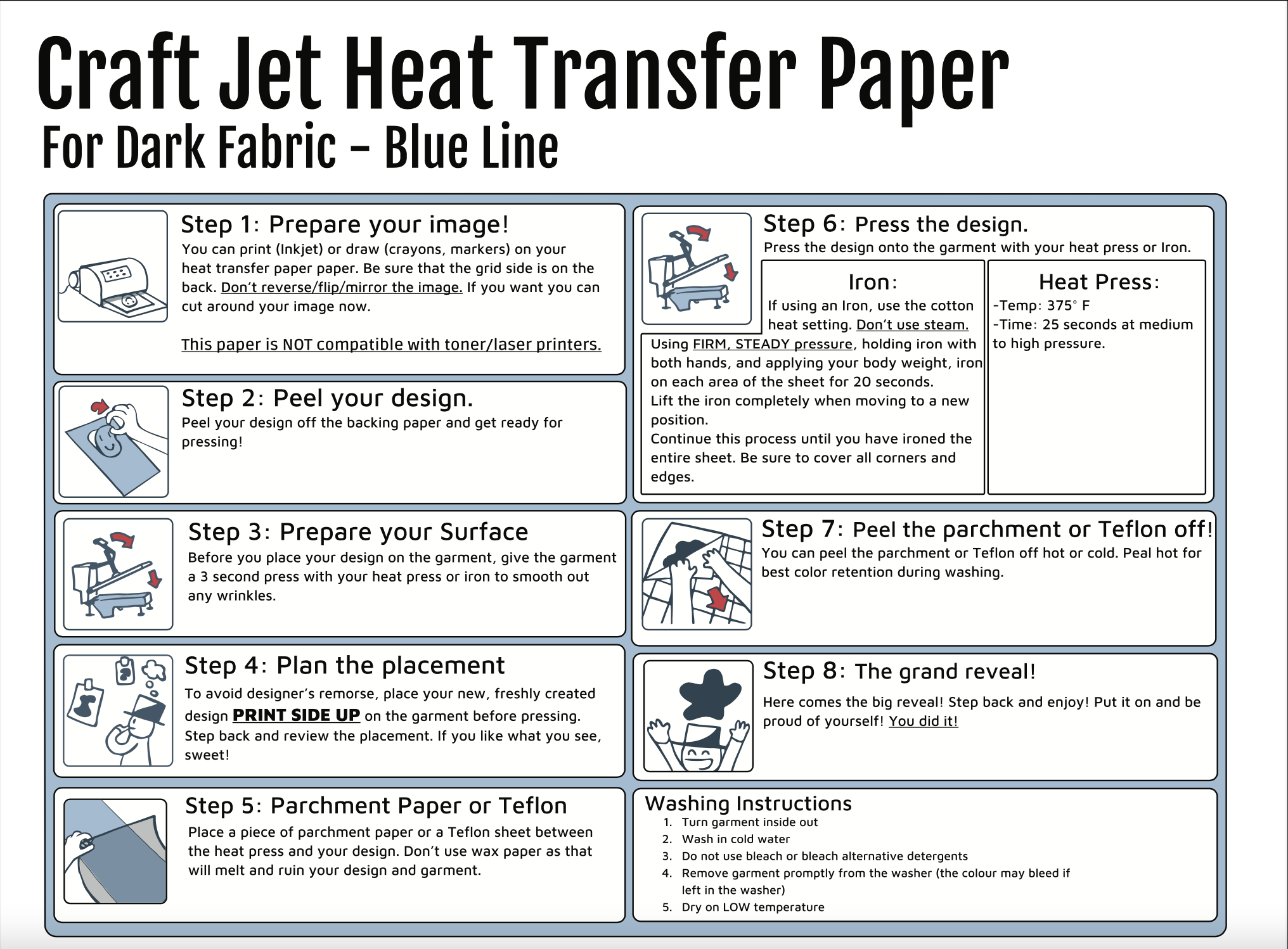 Heat Transfer Paper - Inkjet Printable - Silver Fox Vinyl