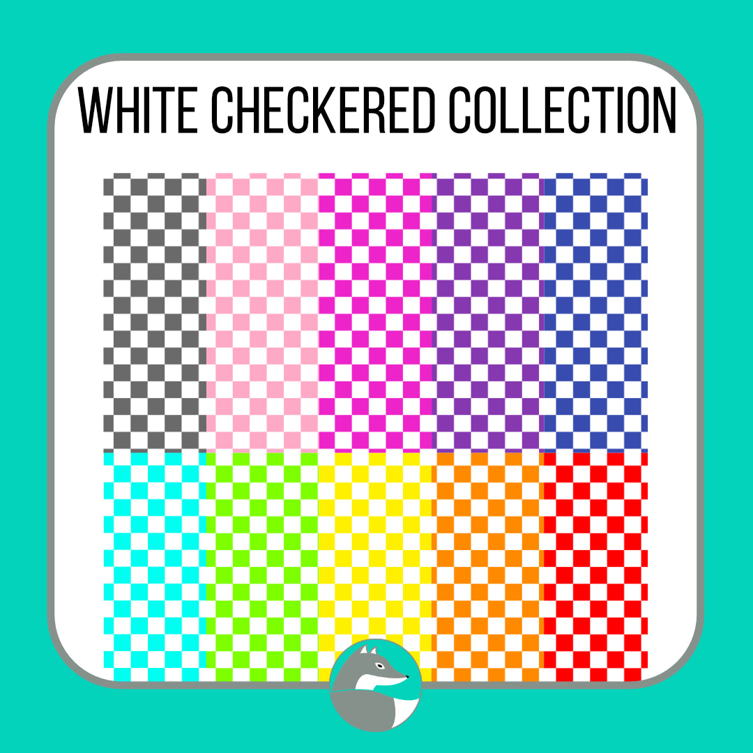 White Checkered Collection - Silver Fox Vinyl