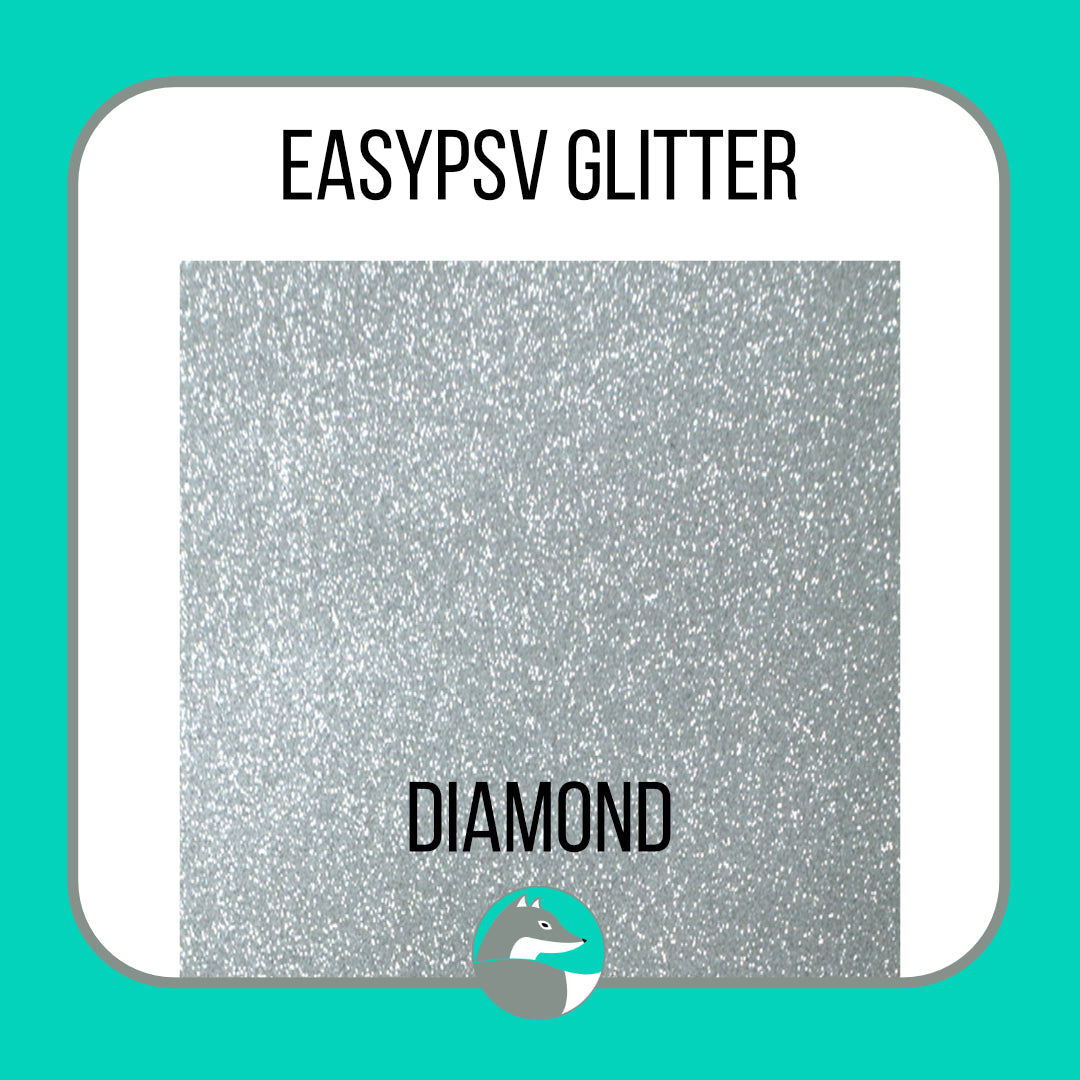 Siser EasyPSV® Glitter Vinyl  - Adhesive - Silver Fox Vinyl