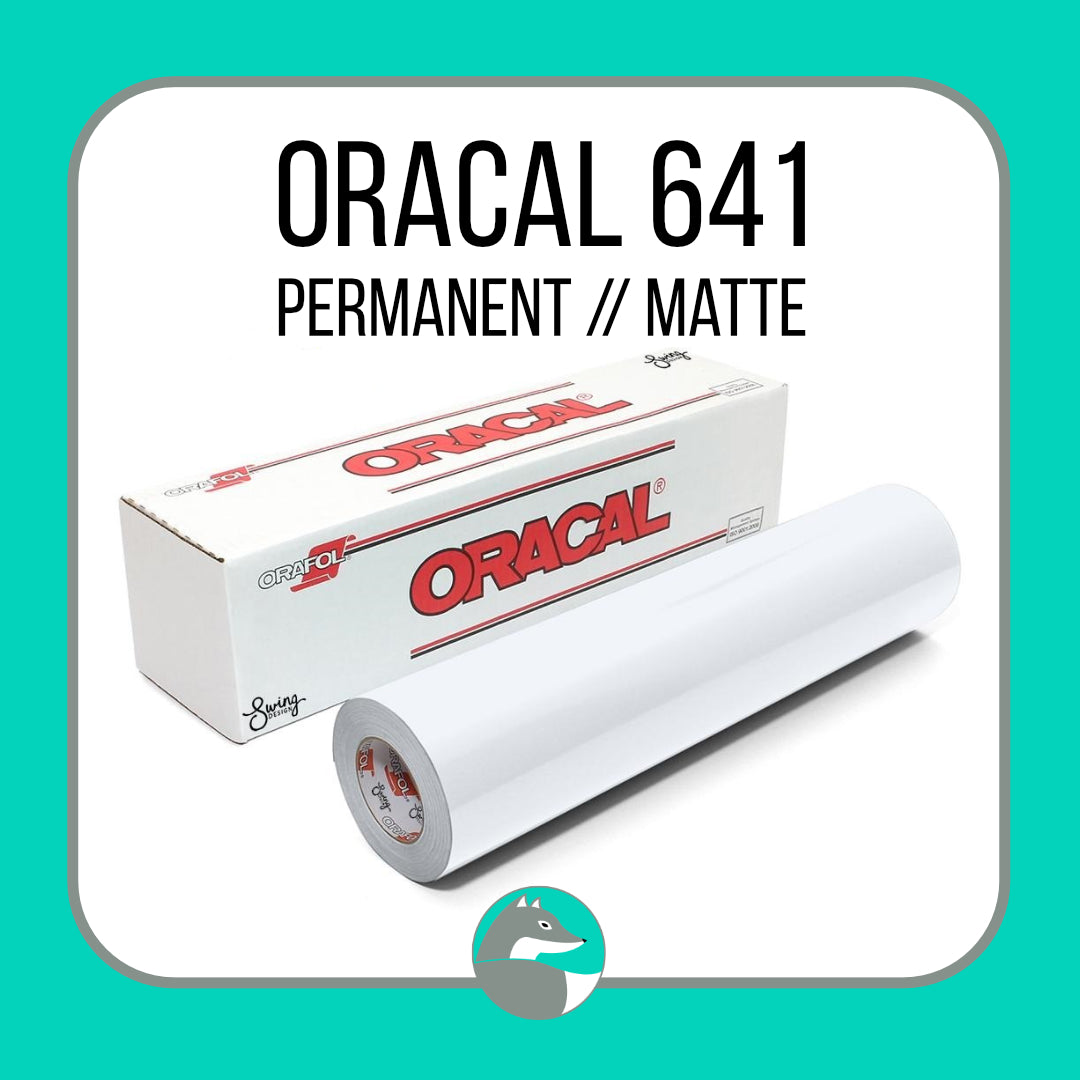 Oracal 641® (Permanent/Matte) - Adhesive - Silver Fox Vinyl