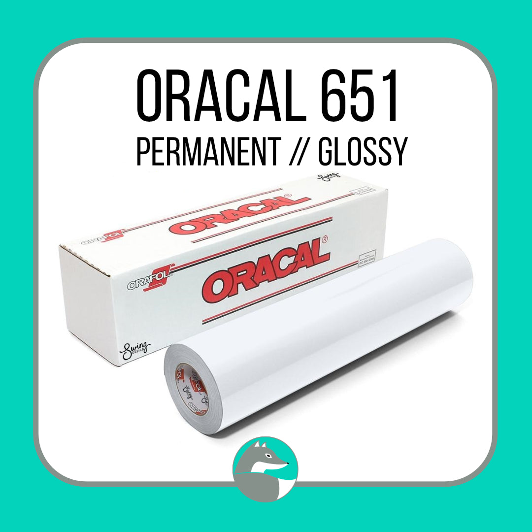 Oracal 651® (Permanent) - Adhesive - Silver Fox Vinyl
