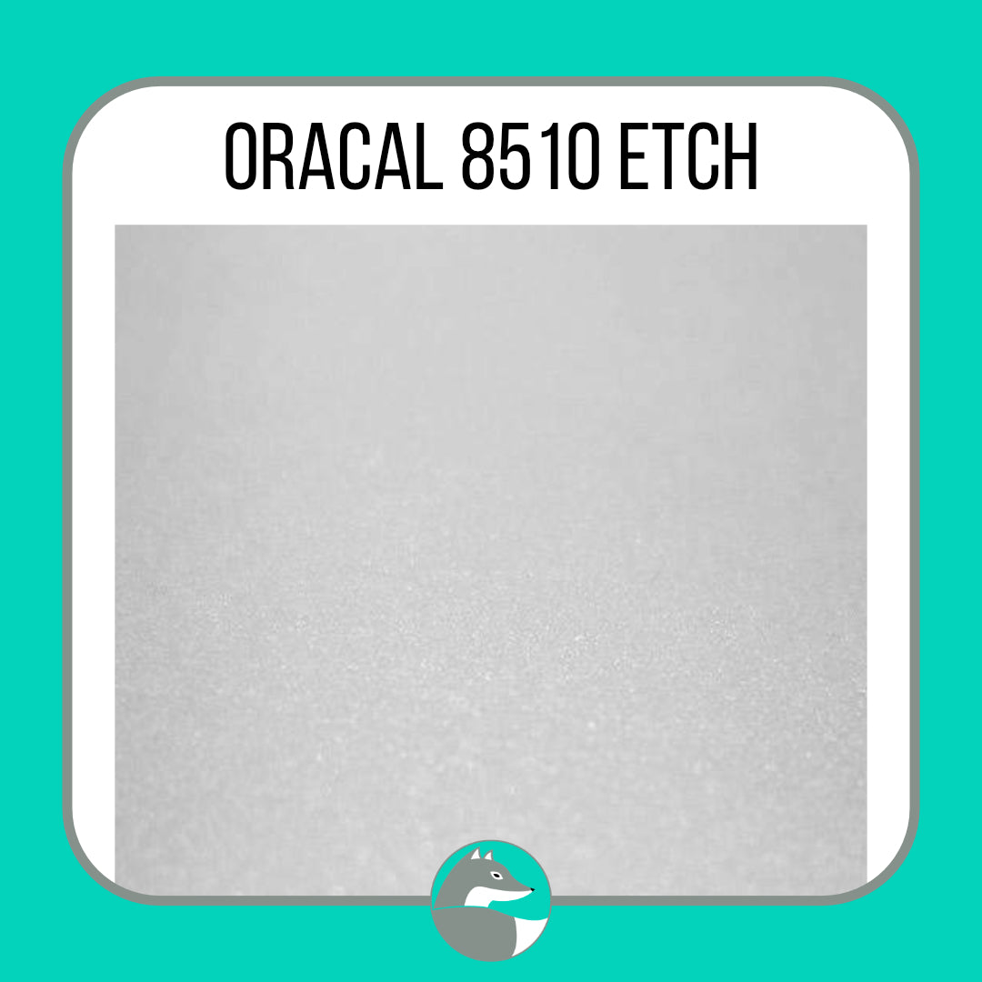 Oracal 8510 Etched Glass - Adhesive - Silver Fox Vinyl