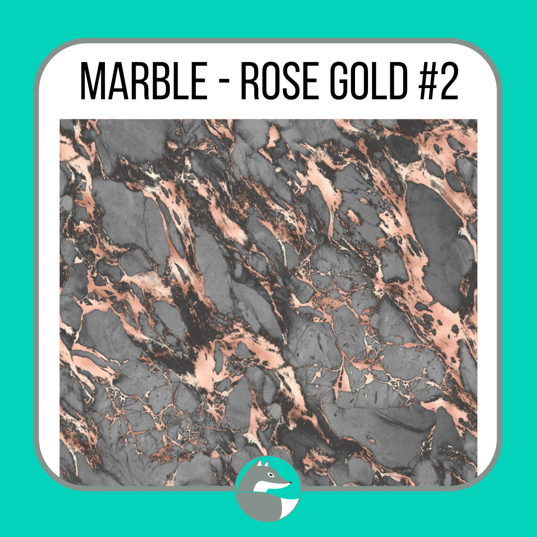 Marble - Rose Gold Collection - Silver Fox Vinyl