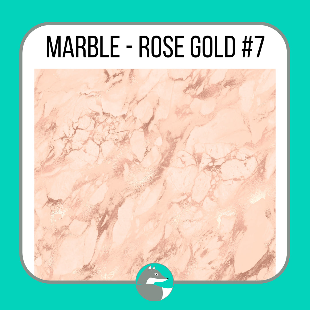 Marble - Rose Gold Collection - Silver Fox Vinyl