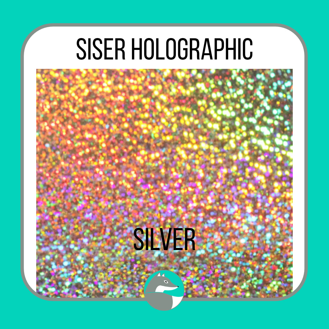 Siser Holographic Heat Transfer Vinyl (HTV) - Silver
