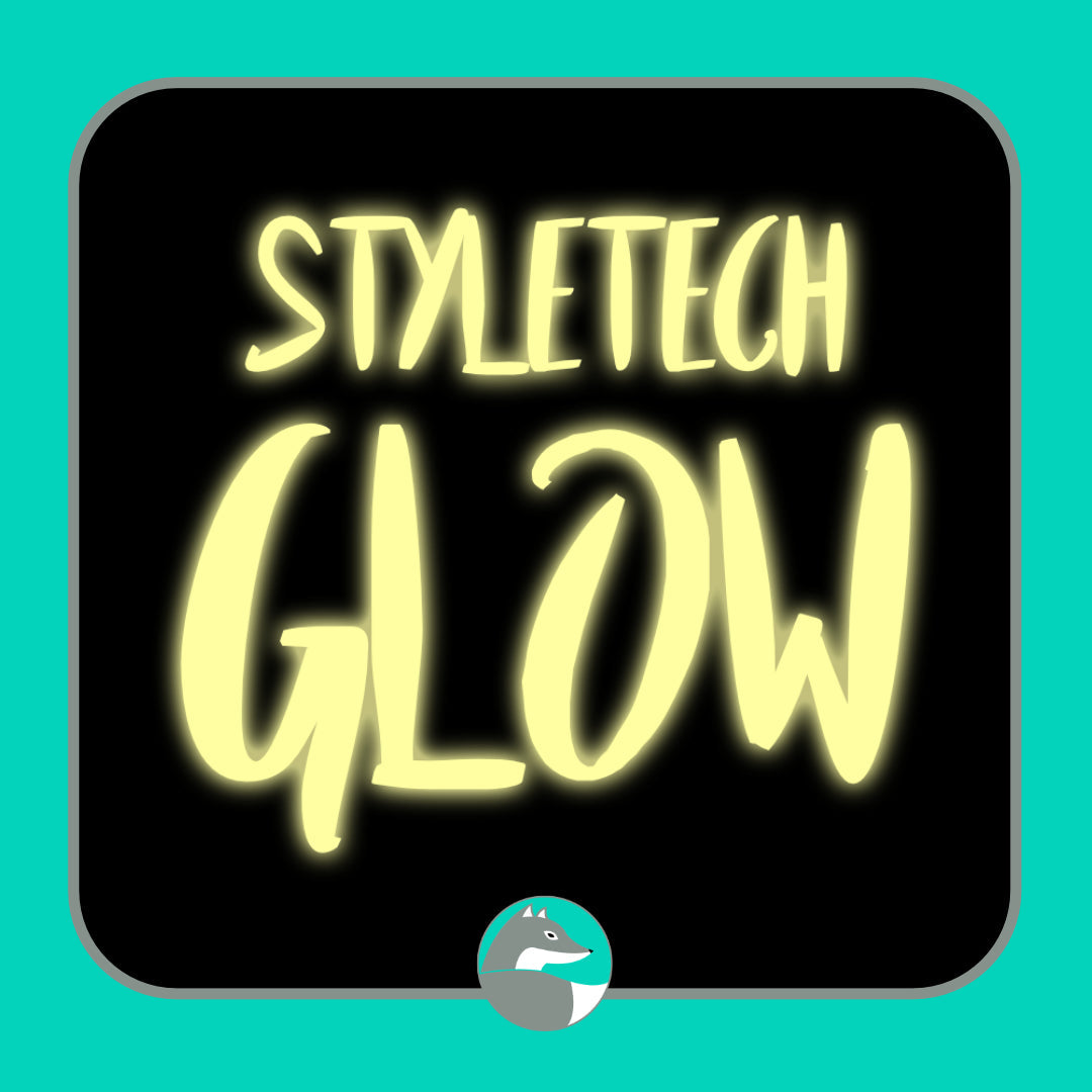 Clearance: Styletech Glow - Adhesive 12"x10ft - Silver Fox Vinyl