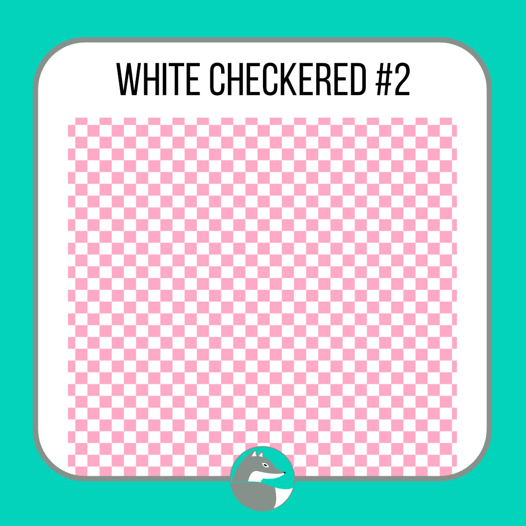 White Checkered Collection - Silver Fox Vinyl